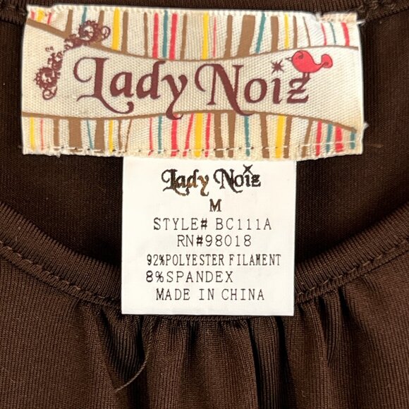 VTG Dress Women Med Brown Lace Crochet Boho Cottage Core Layered Outfit 2 Pc Set - Picture 5 of 16